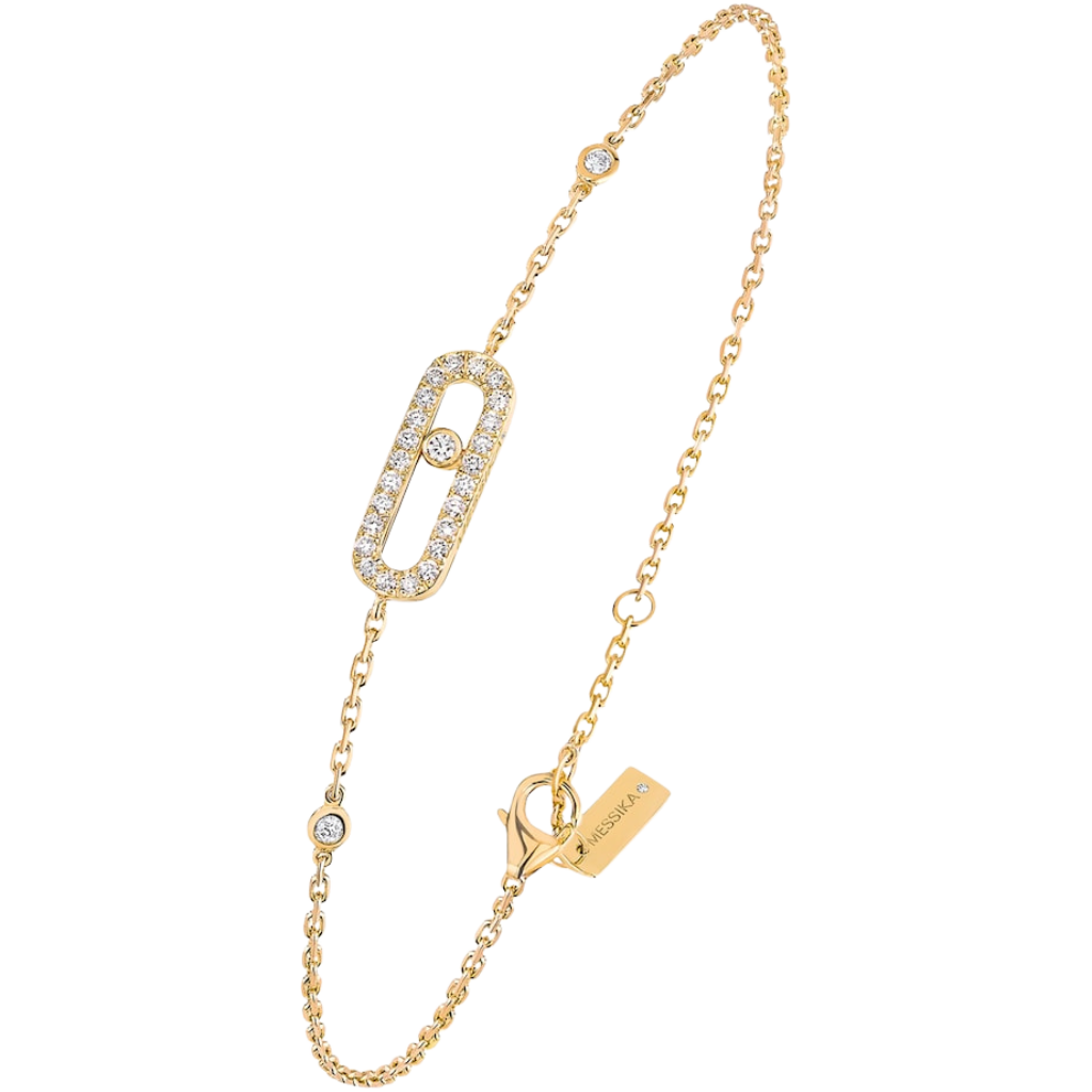Baby Move Pavé Bracelet- 18K Gold
