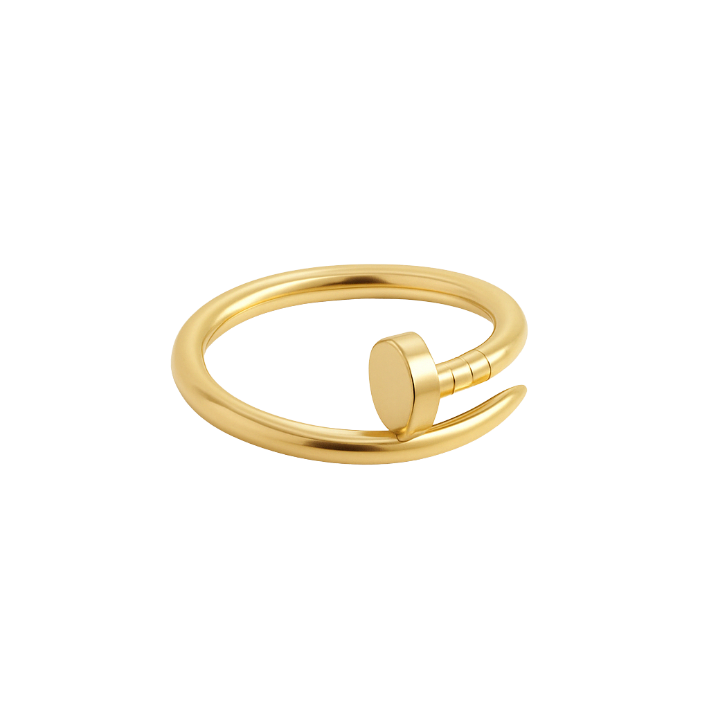 18K Gold Nail Ring