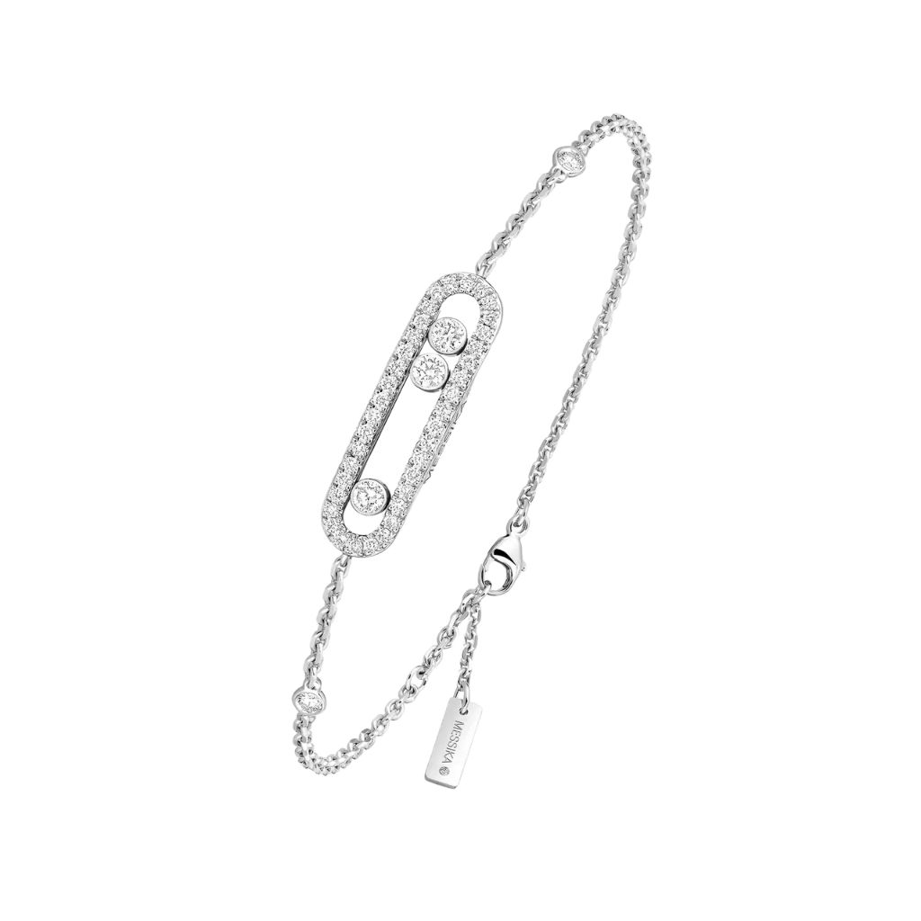 Move Pavé Bracelet- 18K Gold