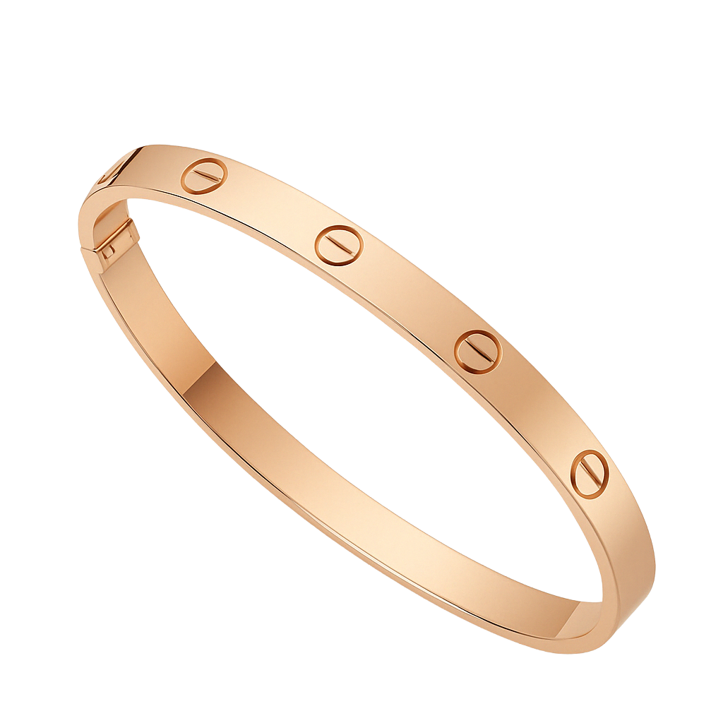 18K Gold Love Bangle