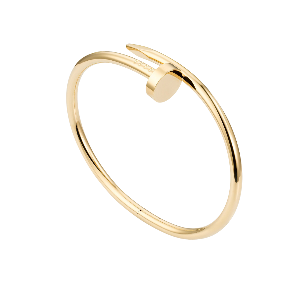 18K Gold Nail Bangle