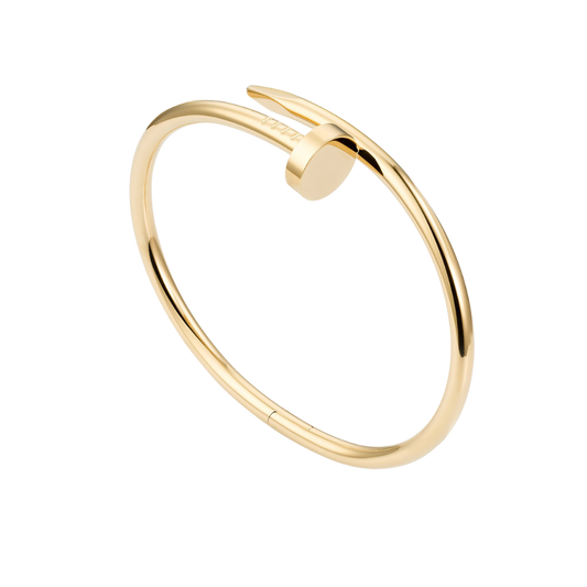 18K Gold Nail Bangle